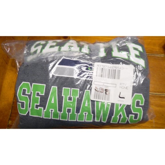 NFL Men's Pajama Set with Flannel Pants and T-Shirt Seattle Seahawks Size Large - Picture 3 of 3